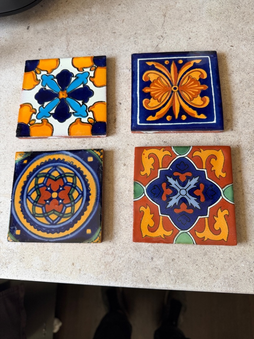 4 Stunning Terracotta Coasters